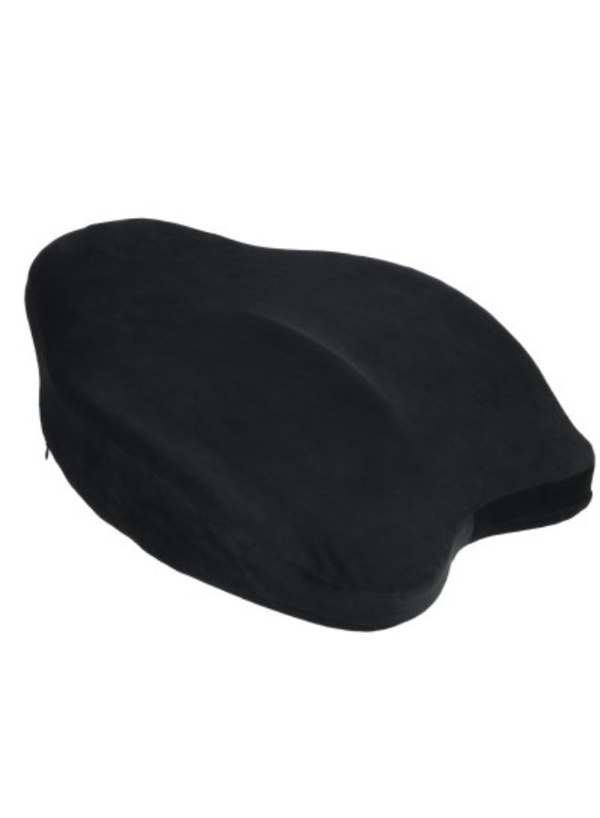 Max Comfort Your back comfort starts with proper posture. Max Comfort Large Black Memory Foam Backrest - Image 2
